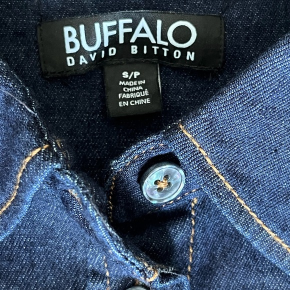 Buffalo Stretch Denim Shirt Blue - Picture 11 of 16
